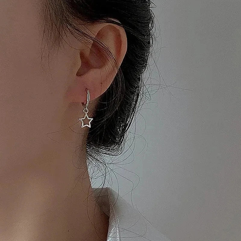 Mini Star Hoop Earrings