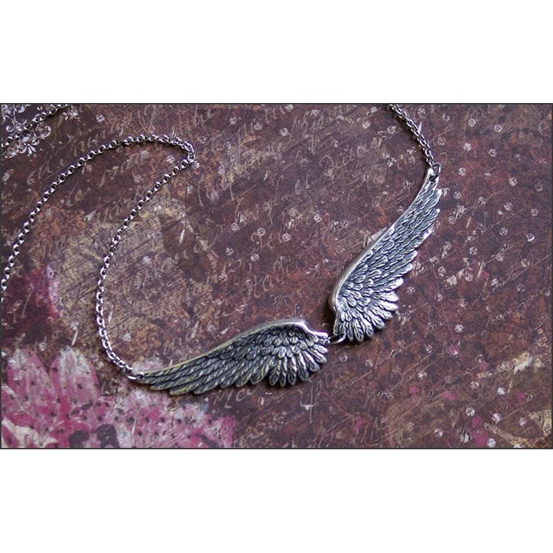 Vintage Angel Wings Choker