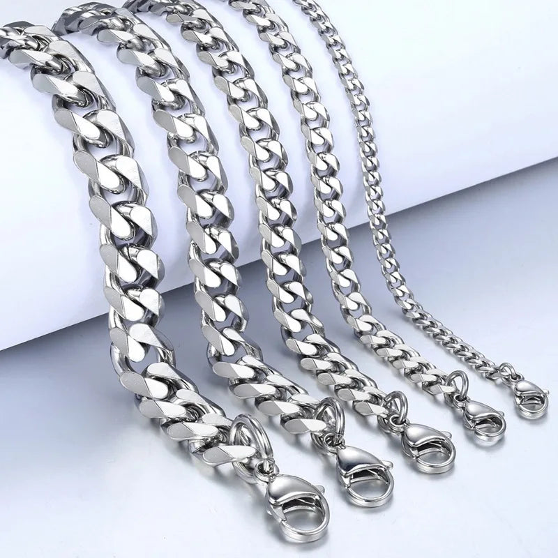 Stainless Steel Cuban Chain Bracelet