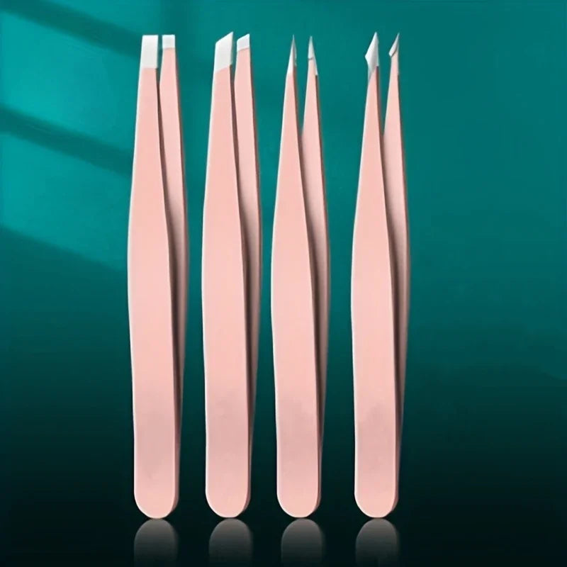 4pcs Professional Tweezer Set
