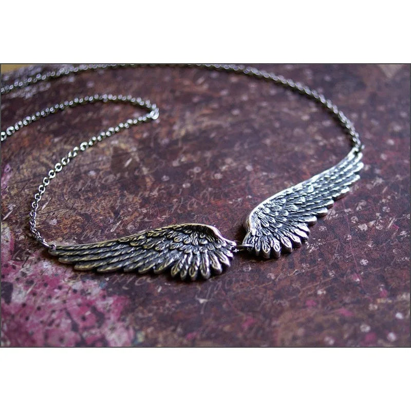 Vintage Angel Wings Choker