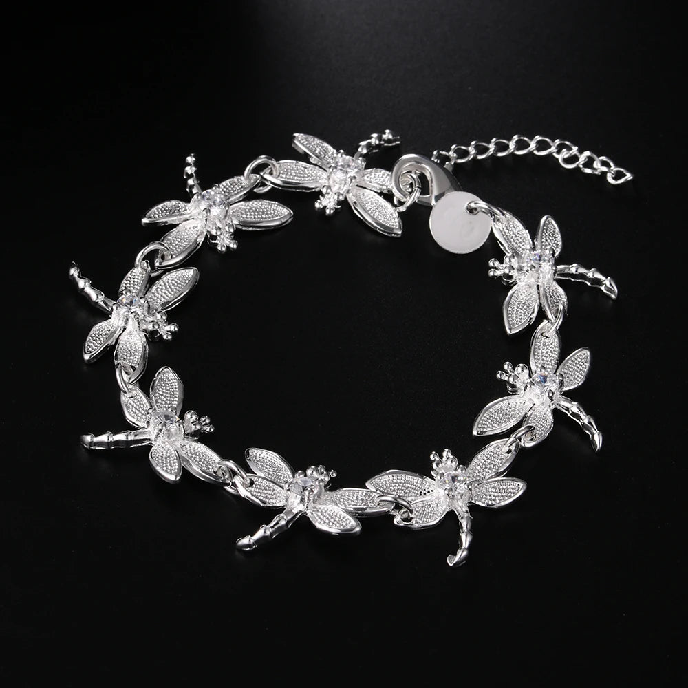 Unisex Twisted Rope Silver Bracelet