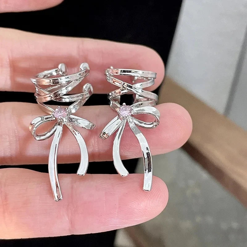 Kpop Ribbon Aesthetic Earring