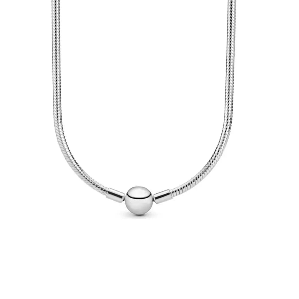 Sterling Silver Moon Bead Pendant