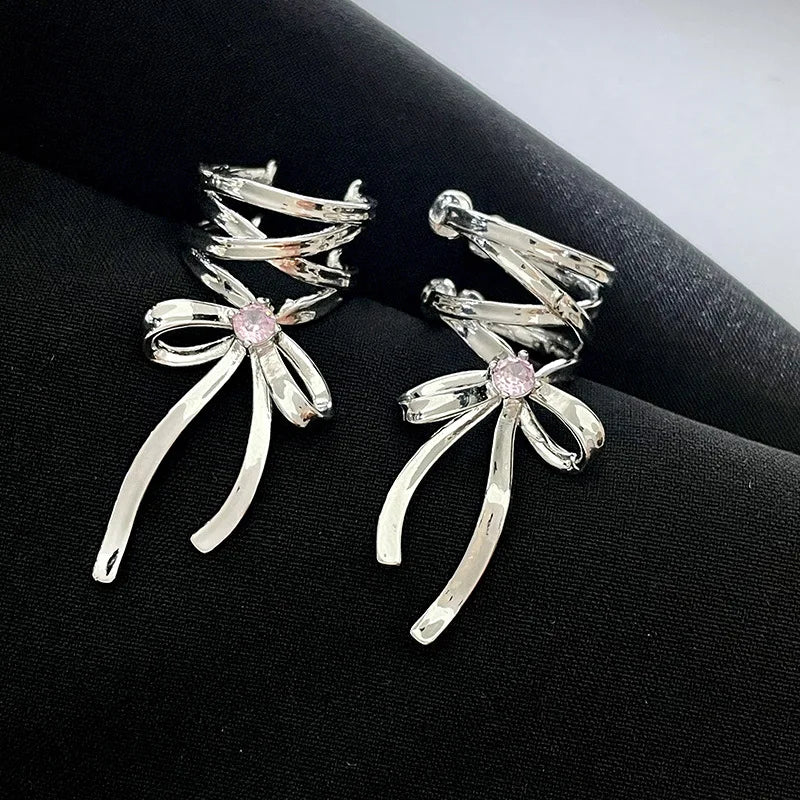 Kpop Ribbon Aesthetic Earring
