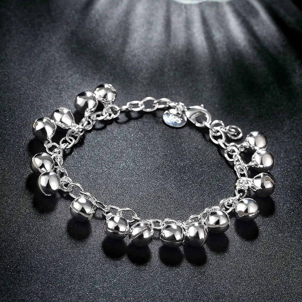 Unisex Twisted Rope Silver Bracelet