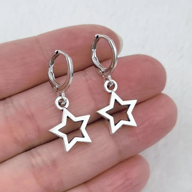 Mini Star Hoop Earrings