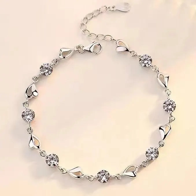 Unisex Twisted Rope Silver Bracelet