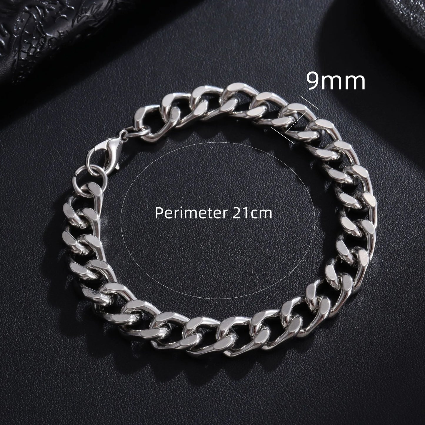 Stainless Steel Cuban Chain Bracelet