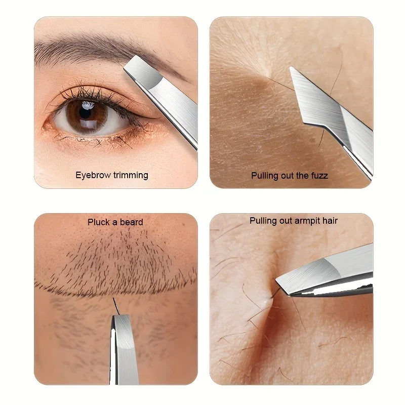 4pcs Professional Tweezer Set