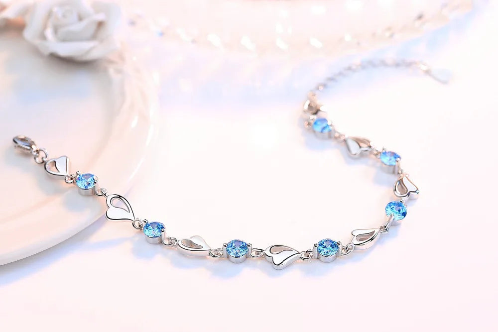 Unisex Twisted Rope Silver Bracelet