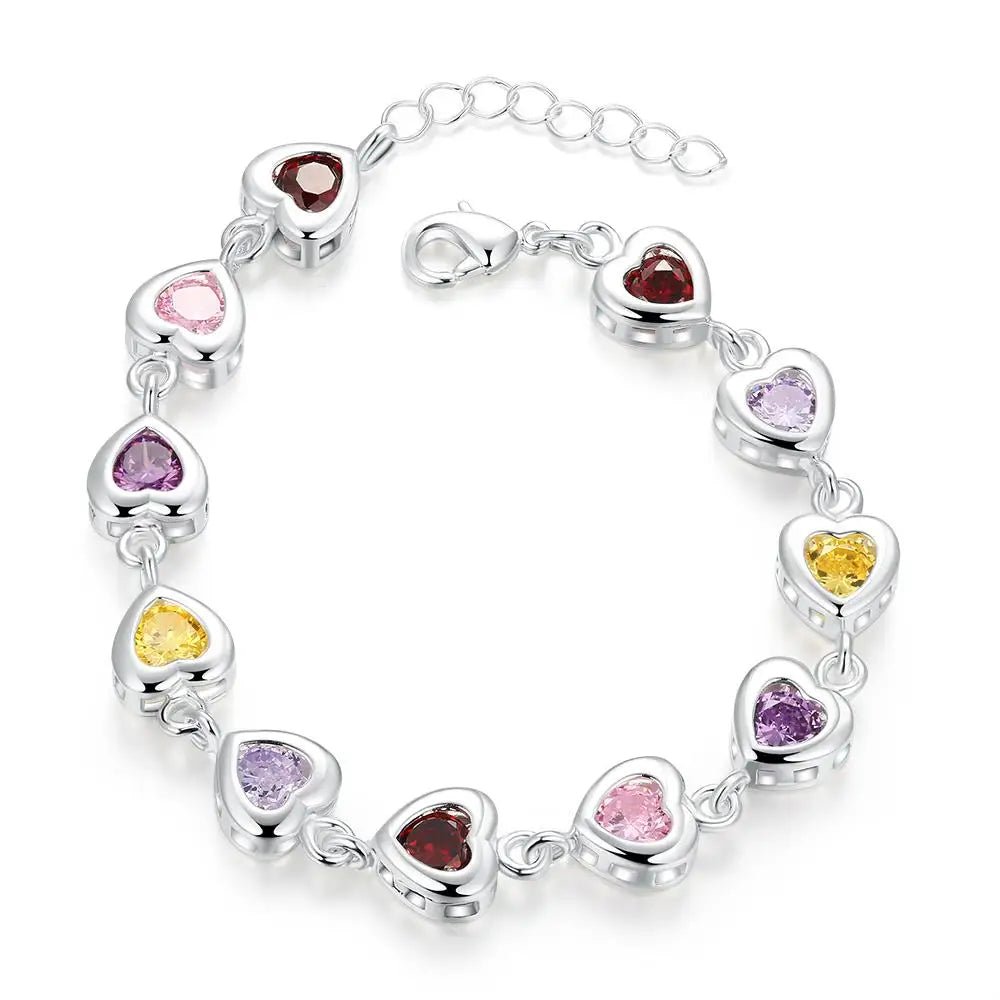 Unisex Twisted Rope Silver Bracelet