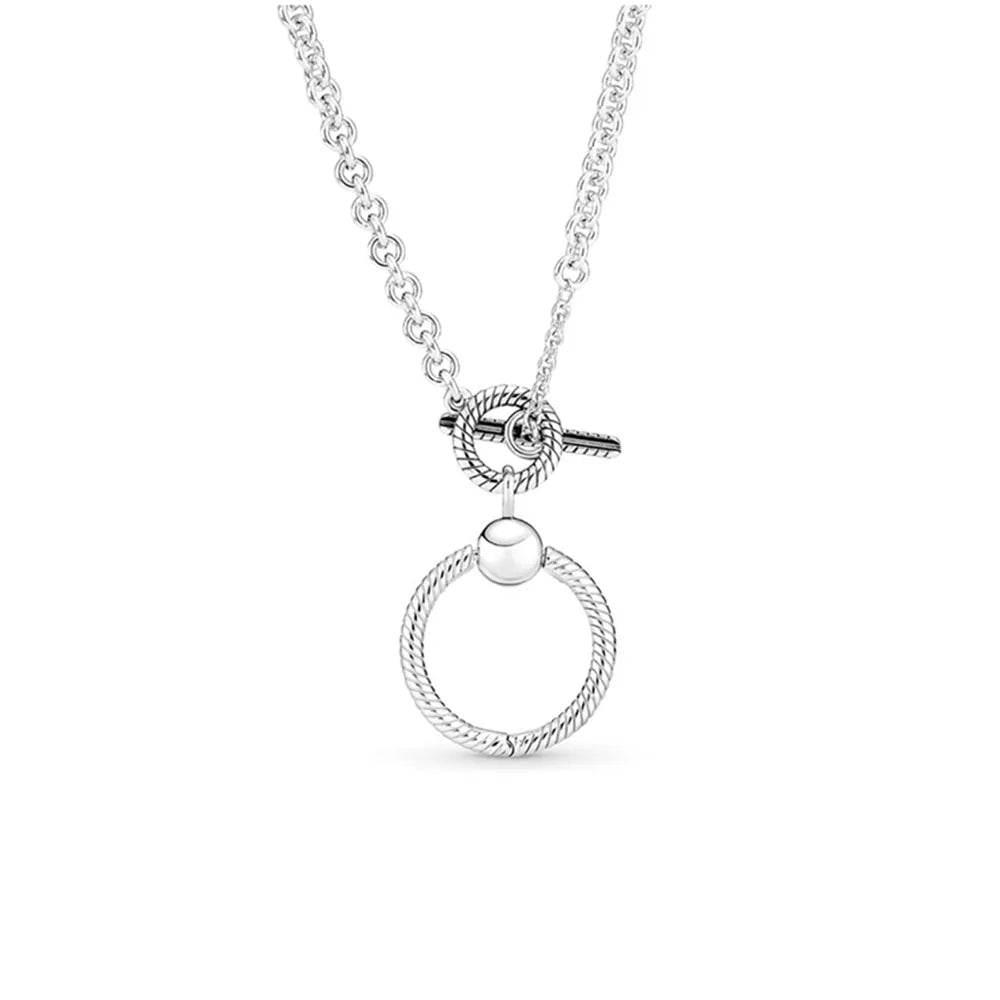 Sterling Silver Moon Bead Pendant