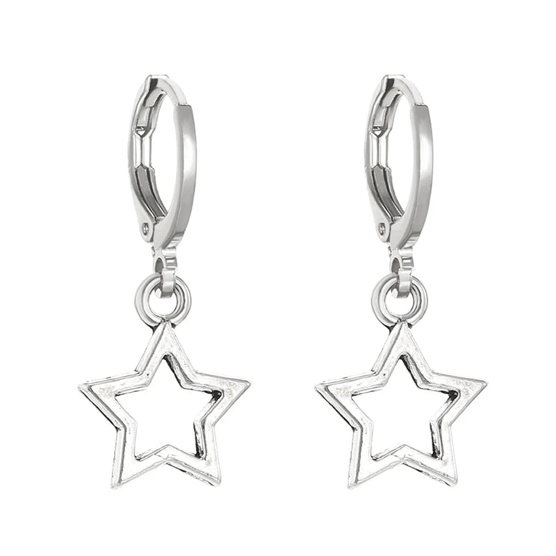 Mini Star Hoop Earrings