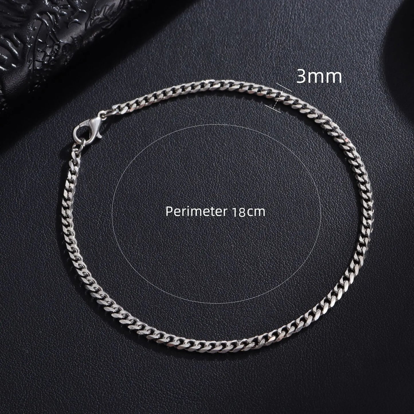 Stainless Steel Cuban Chain Bracelet