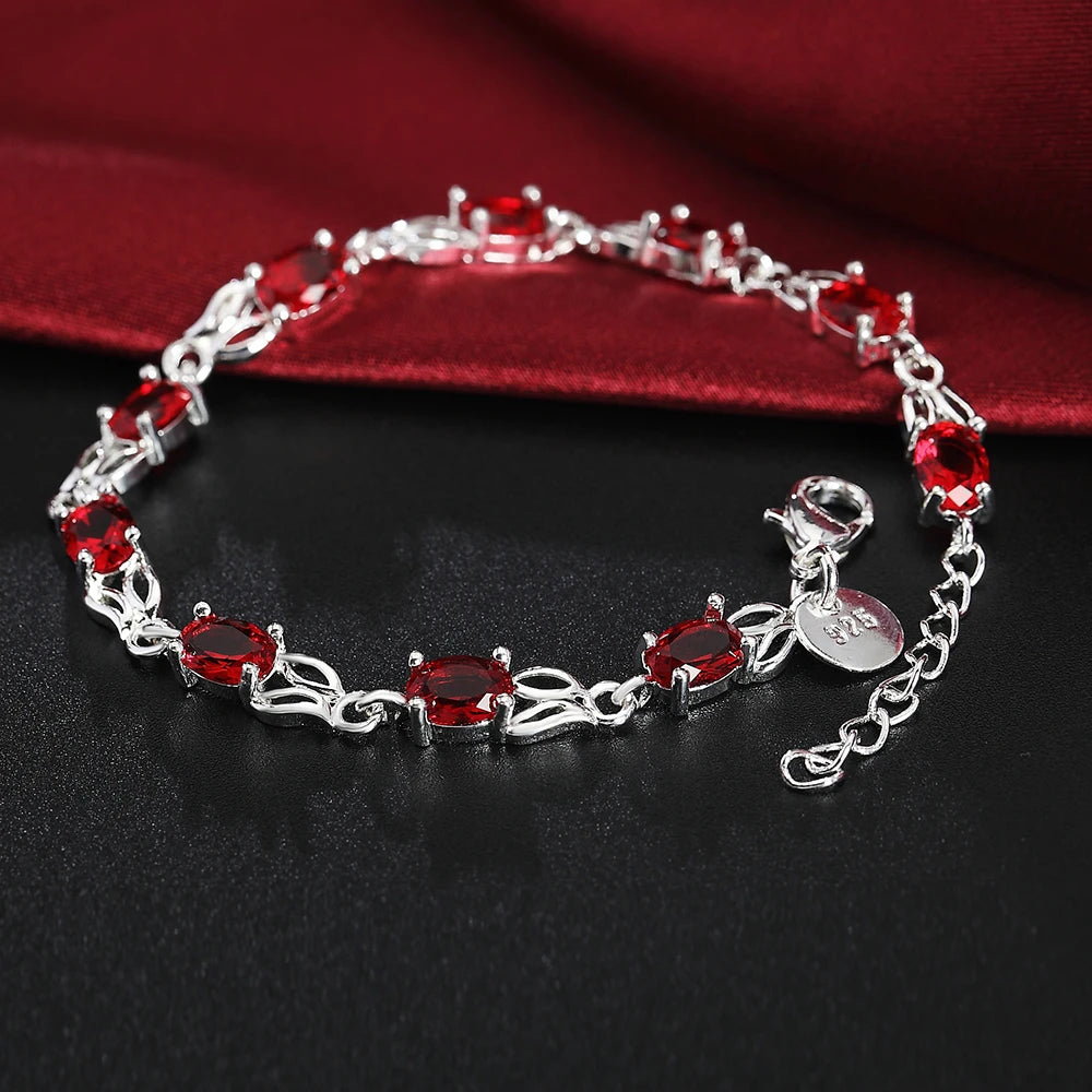 Unisex Twisted Rope Silver Bracelet