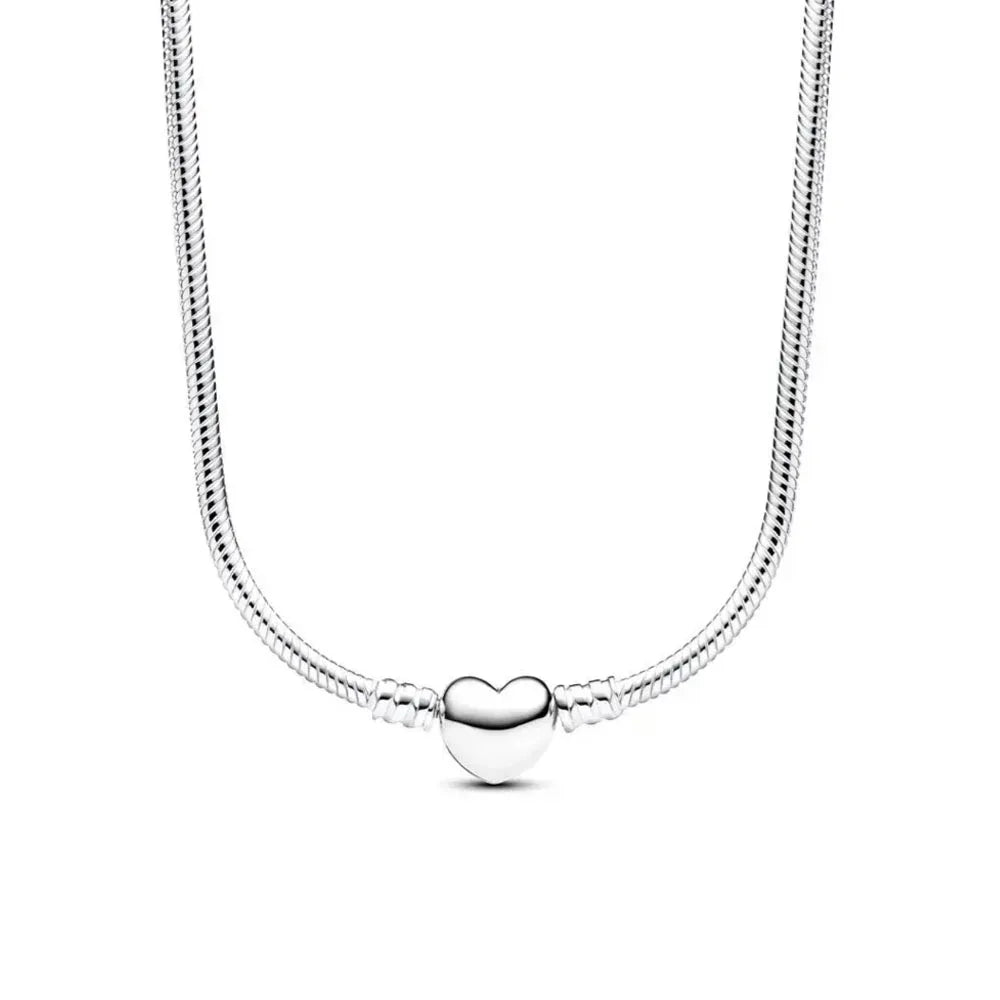 Sterling Silver Moon Bead Pendant