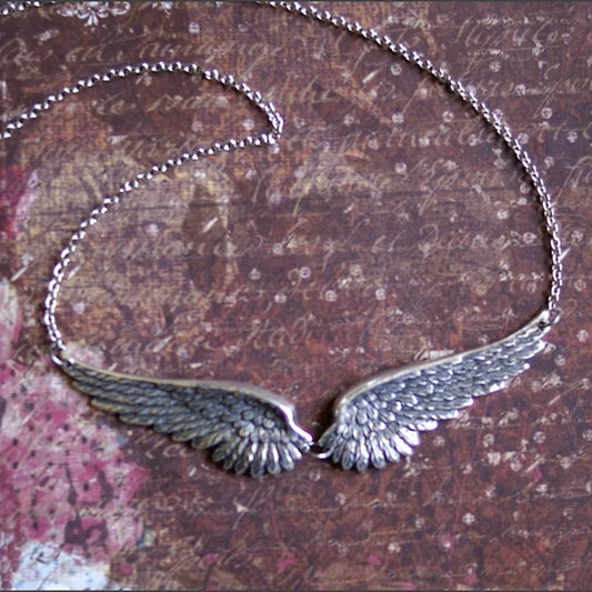 Vintage Angel Wings Choker