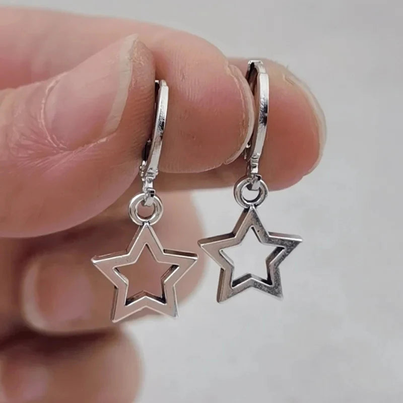 Mini Star Hoop Earrings